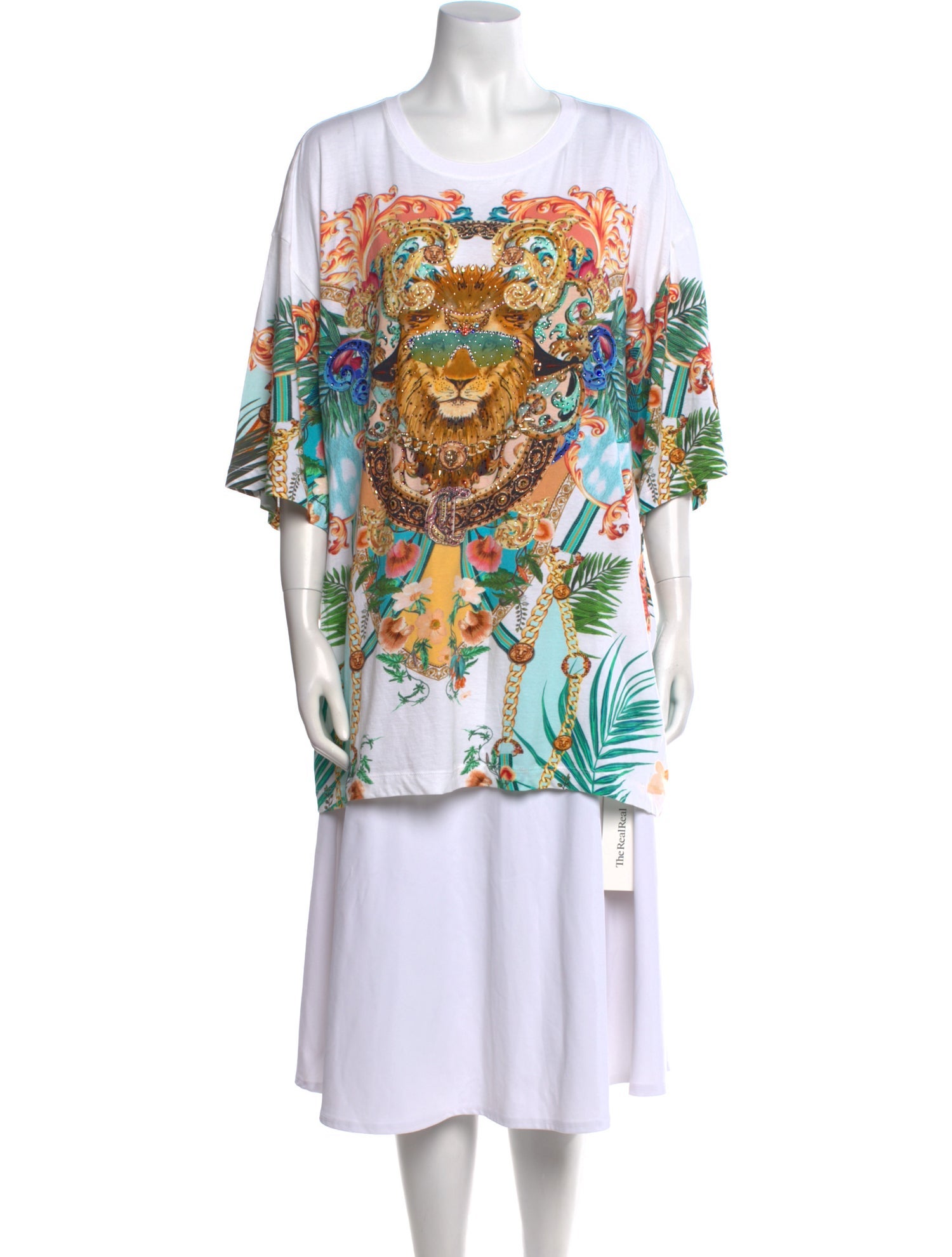 Camilla Graphic Print Bateau Neckline Tunic