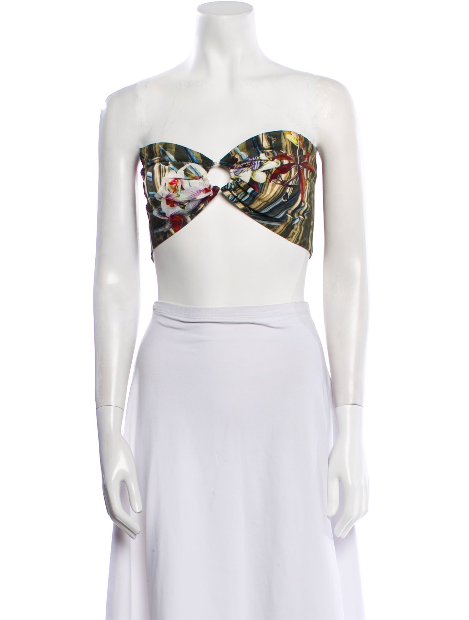 Camilla Silk Printed Crop Top