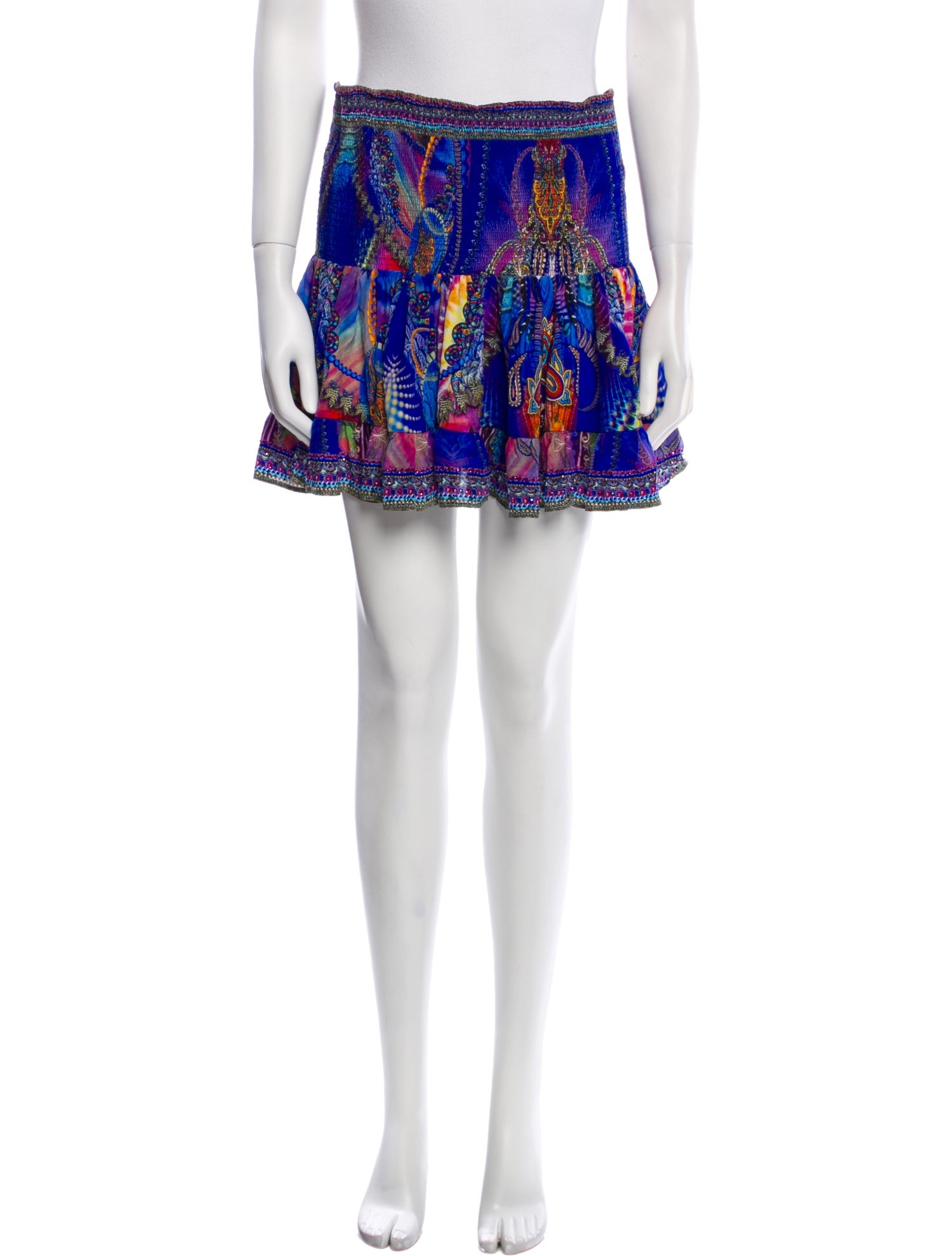 Camilla Silk Mini Skirt