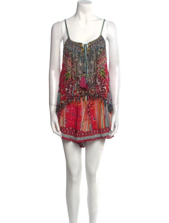 Camilla Silk Printed Romper