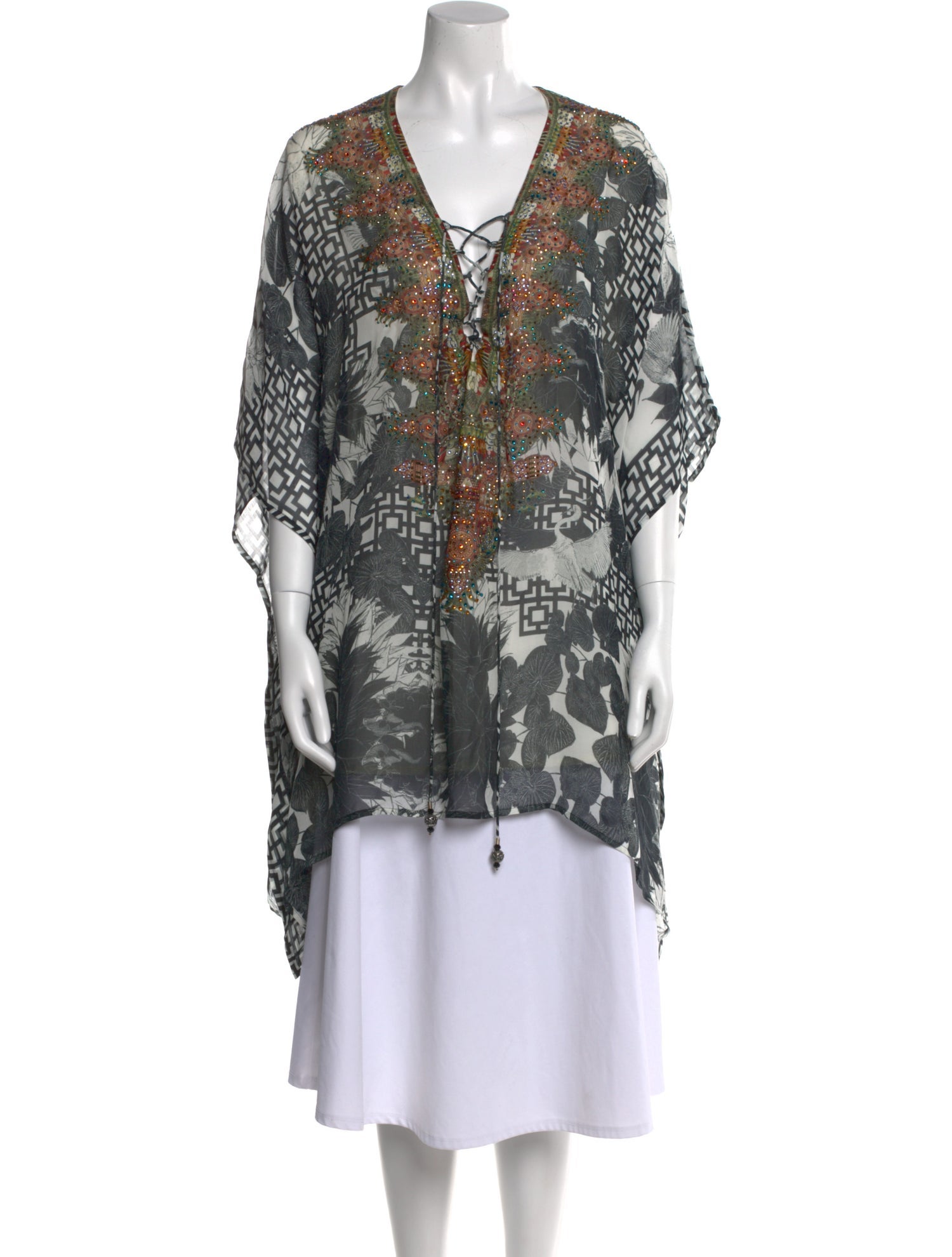 Camilla Silk Printed Tunic