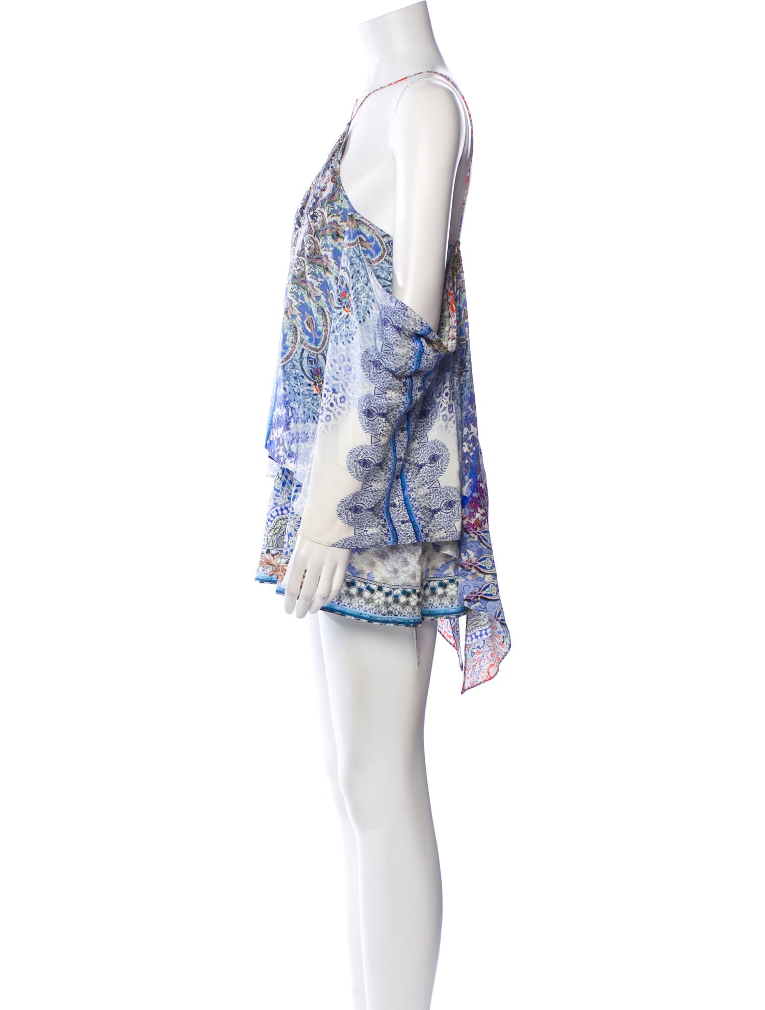 Camilla Silk Printed Romper