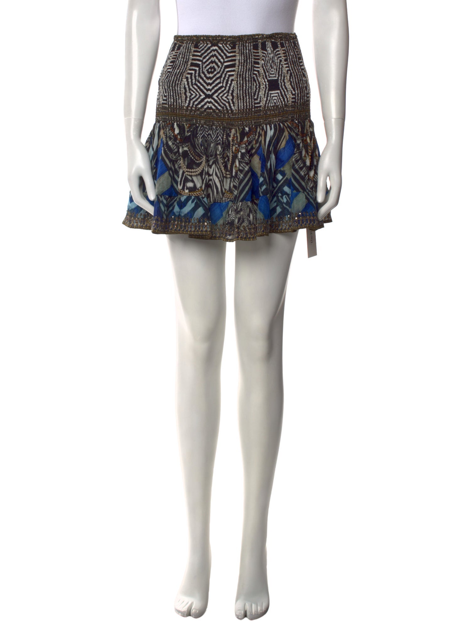 Camilla Silk Mini Skirt