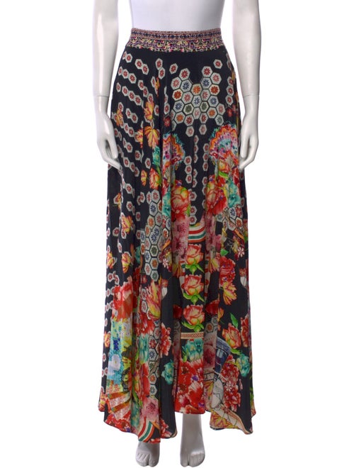 Camilla Silk Midi Length Skirt