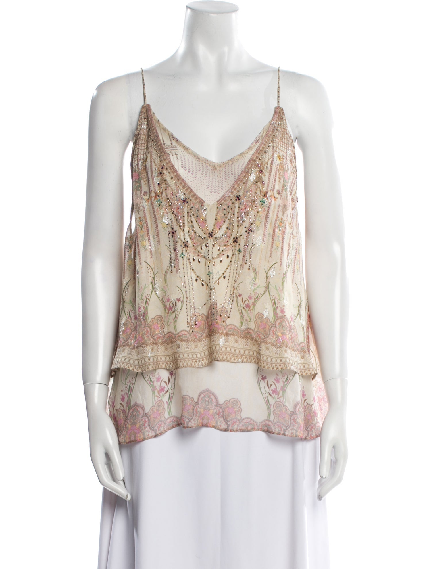 Camilla Silk Paisley Print Blouse