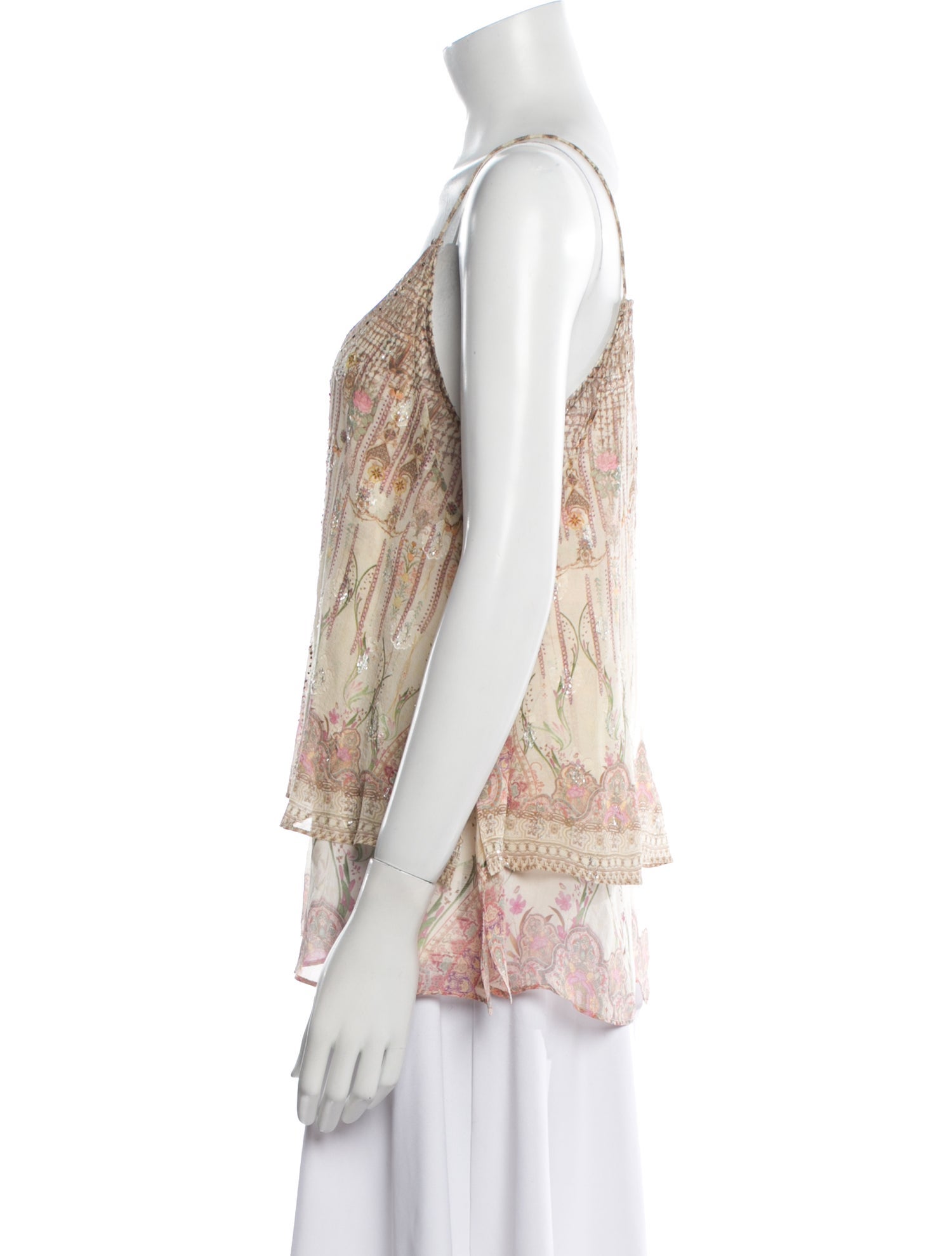 Camilla Silk Paisley Print Blouse