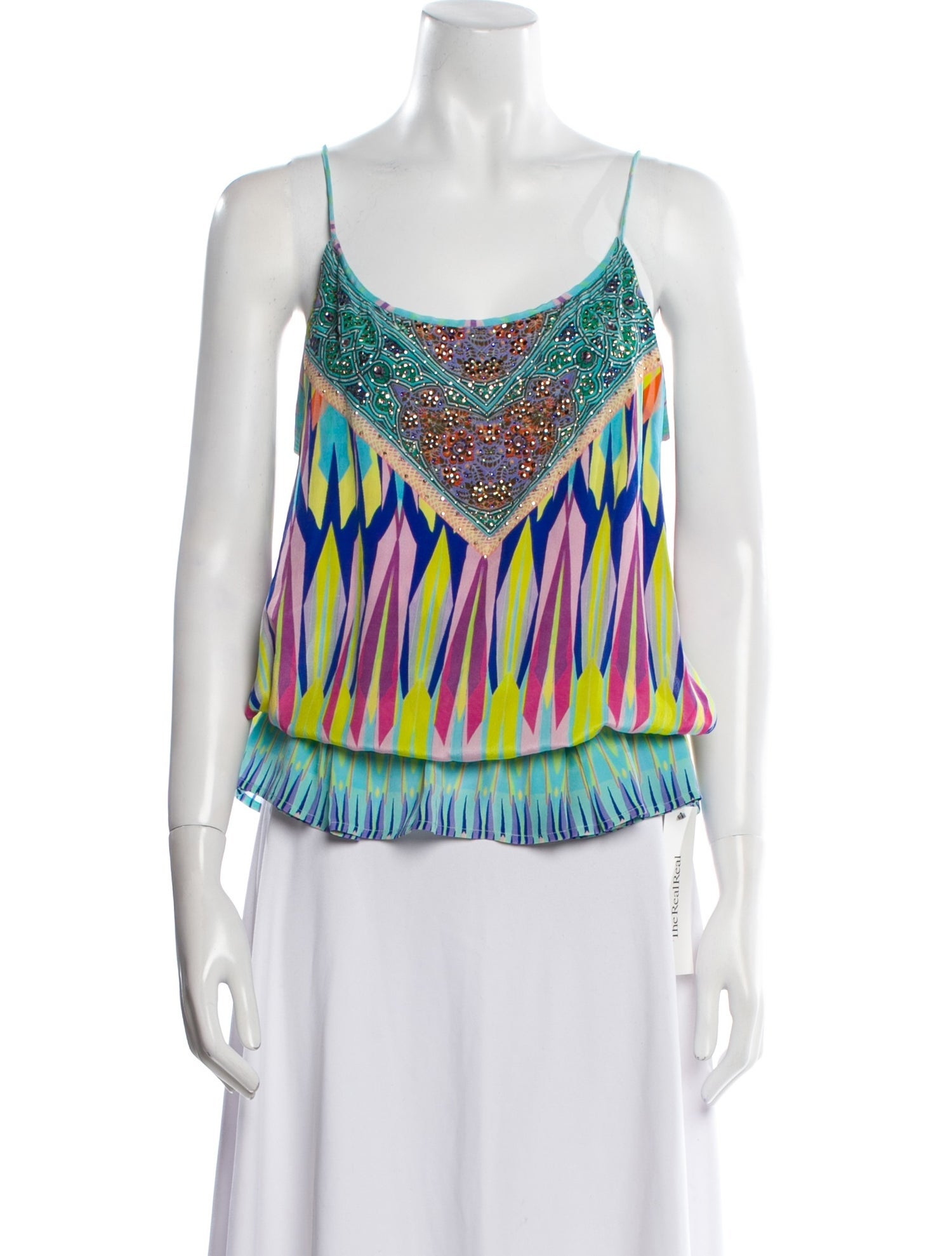 Camilla Silk Printed Top