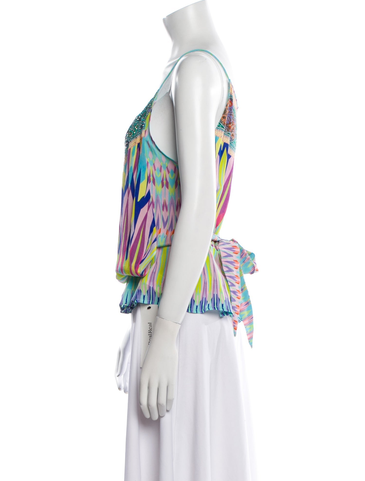 Camilla Silk Printed Top