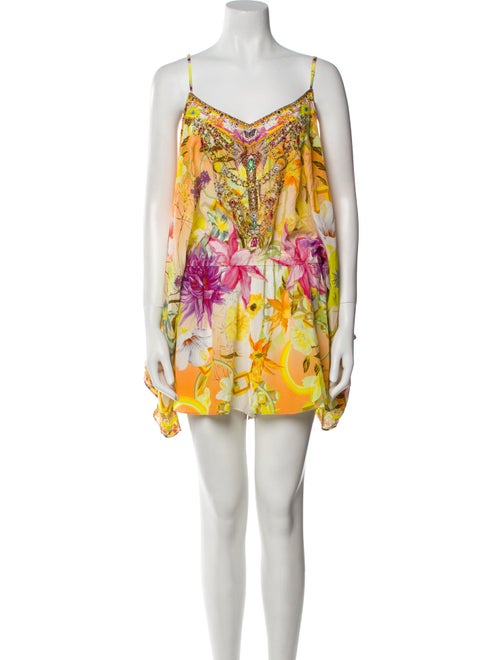 Camilla Silk Printed Romper