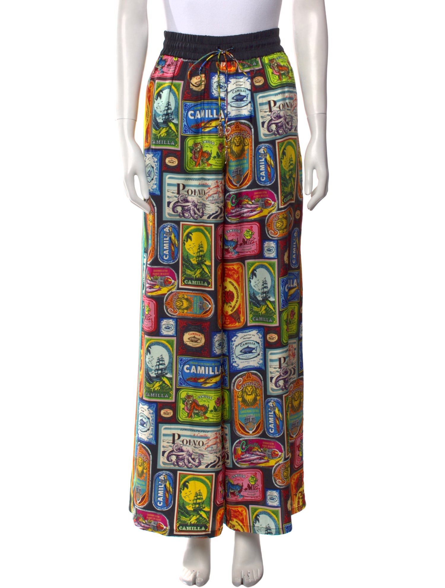 Camilla Silk Wide Leg Pants w/ Tags