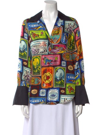Camilla Silk Printed Blouse