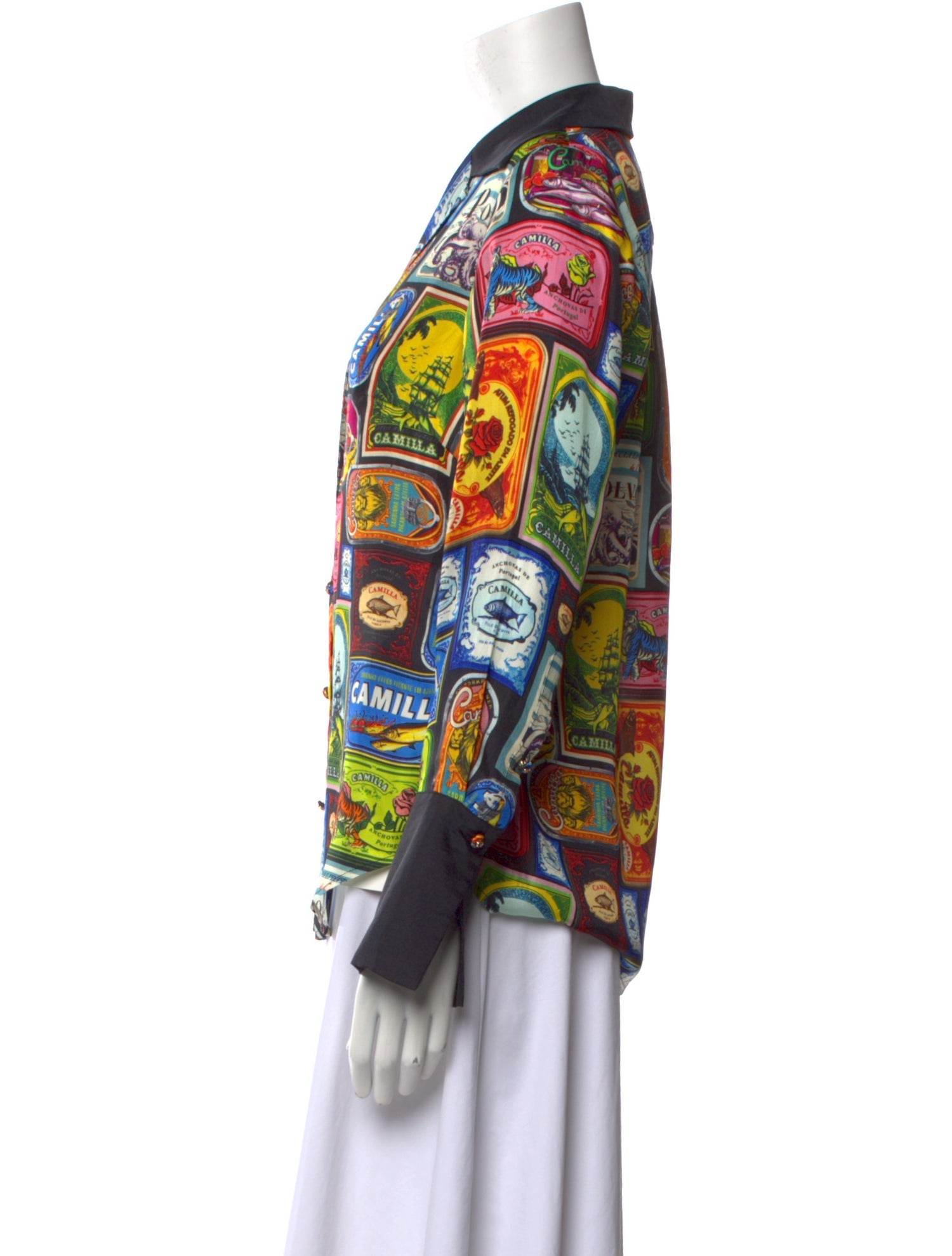 Camilla Silk Printed Blouse