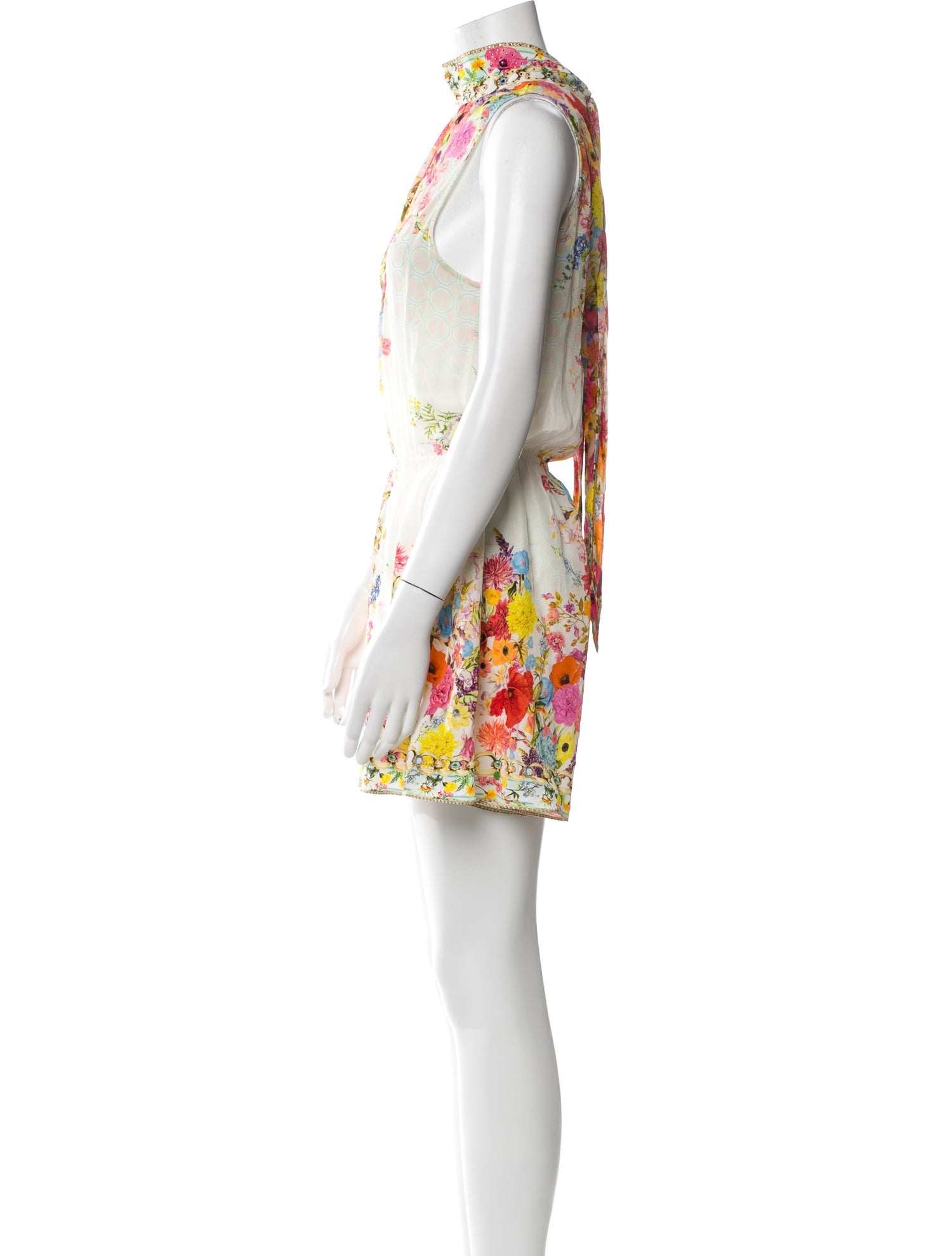 Camilla Silk Printed Romper