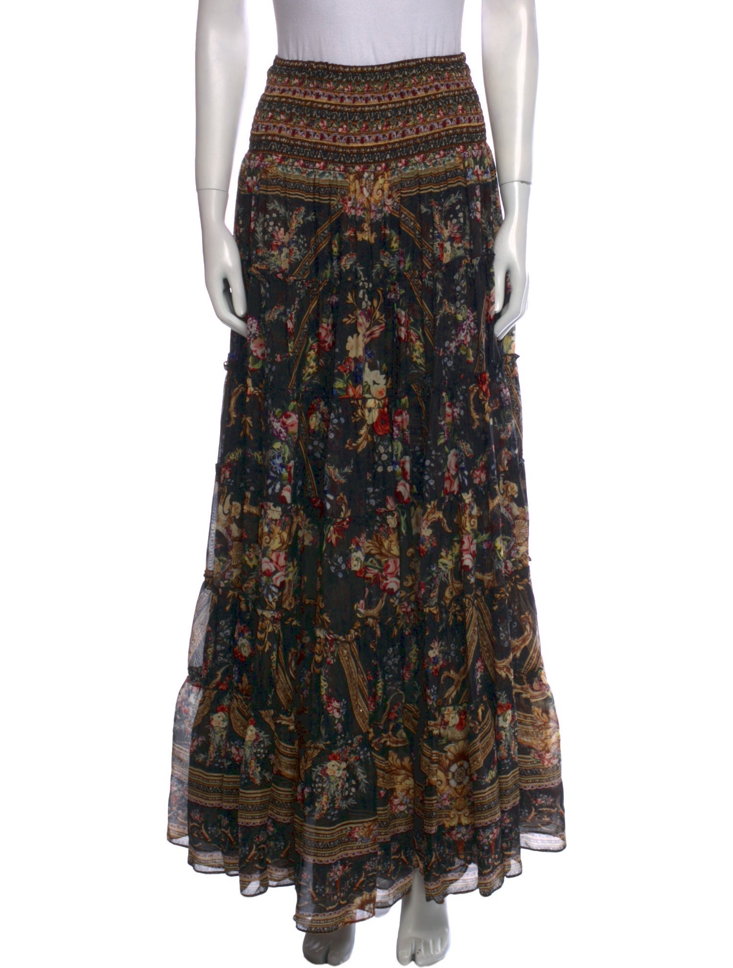 Camilla Silk Long Skirt