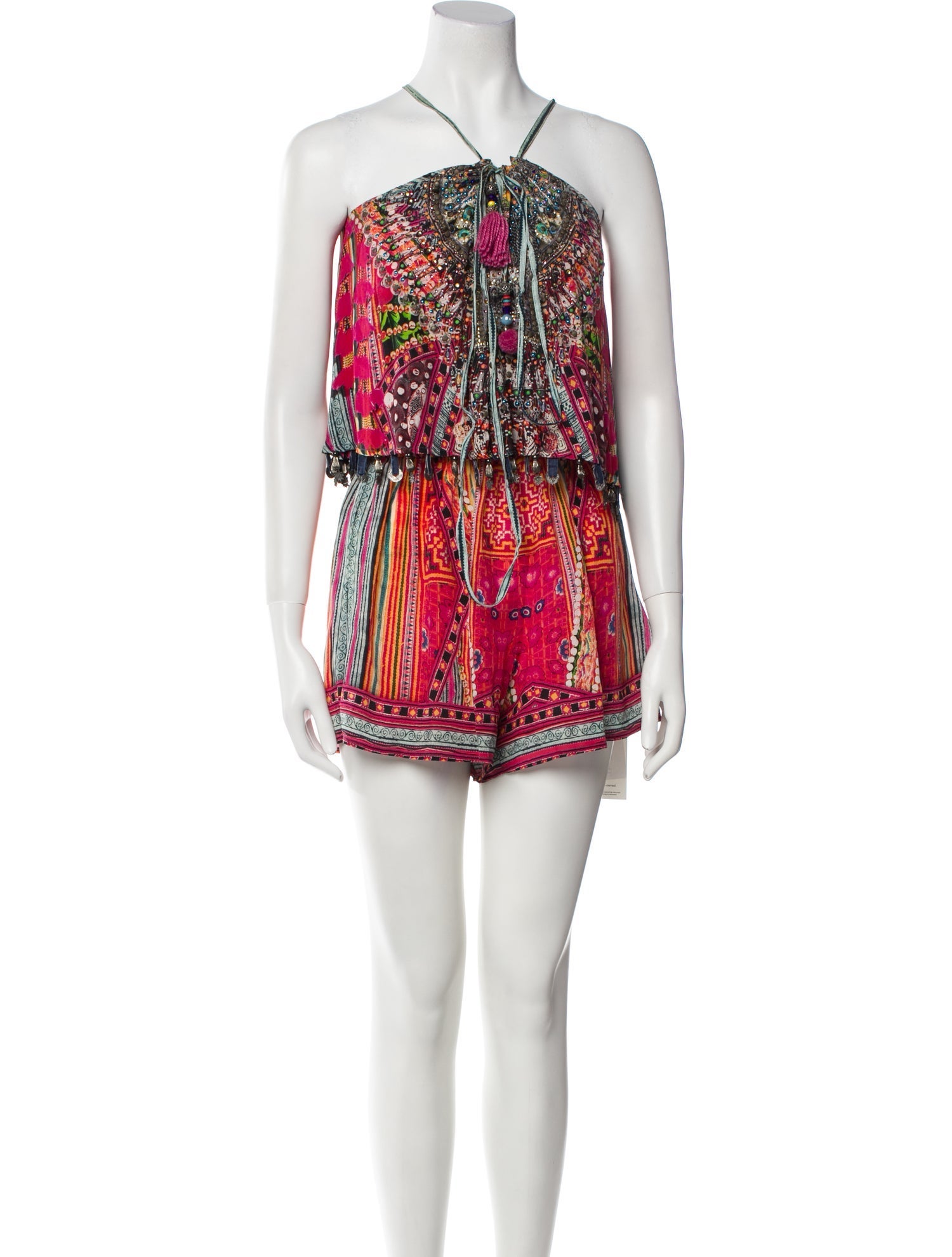 Camilla Silk Printed Romper