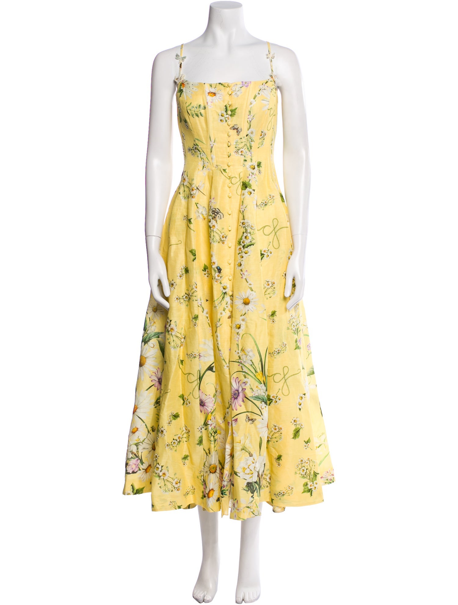 Camilla Linen Knee-Length Dress