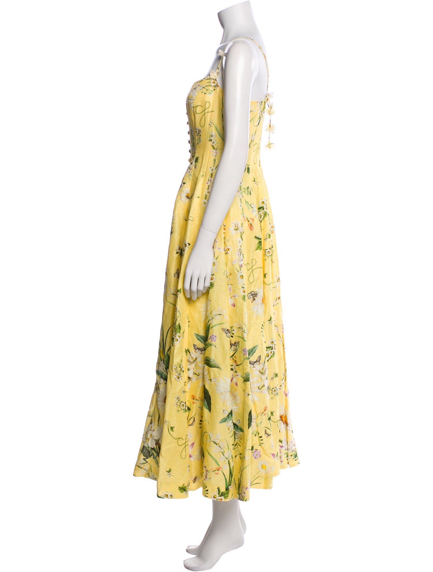 Camilla Linen Knee-Length Dress