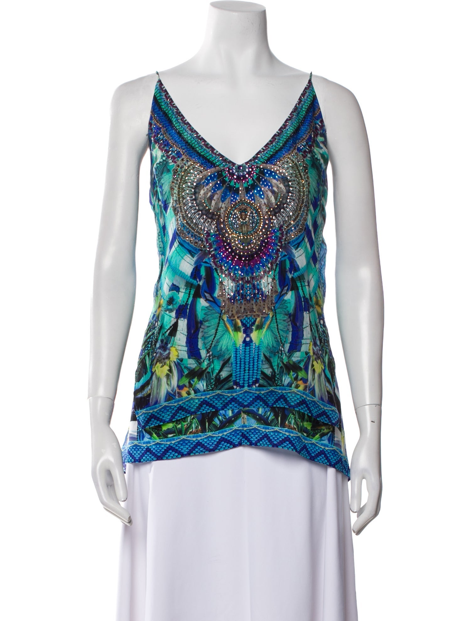 Camilla Silk Printed Top