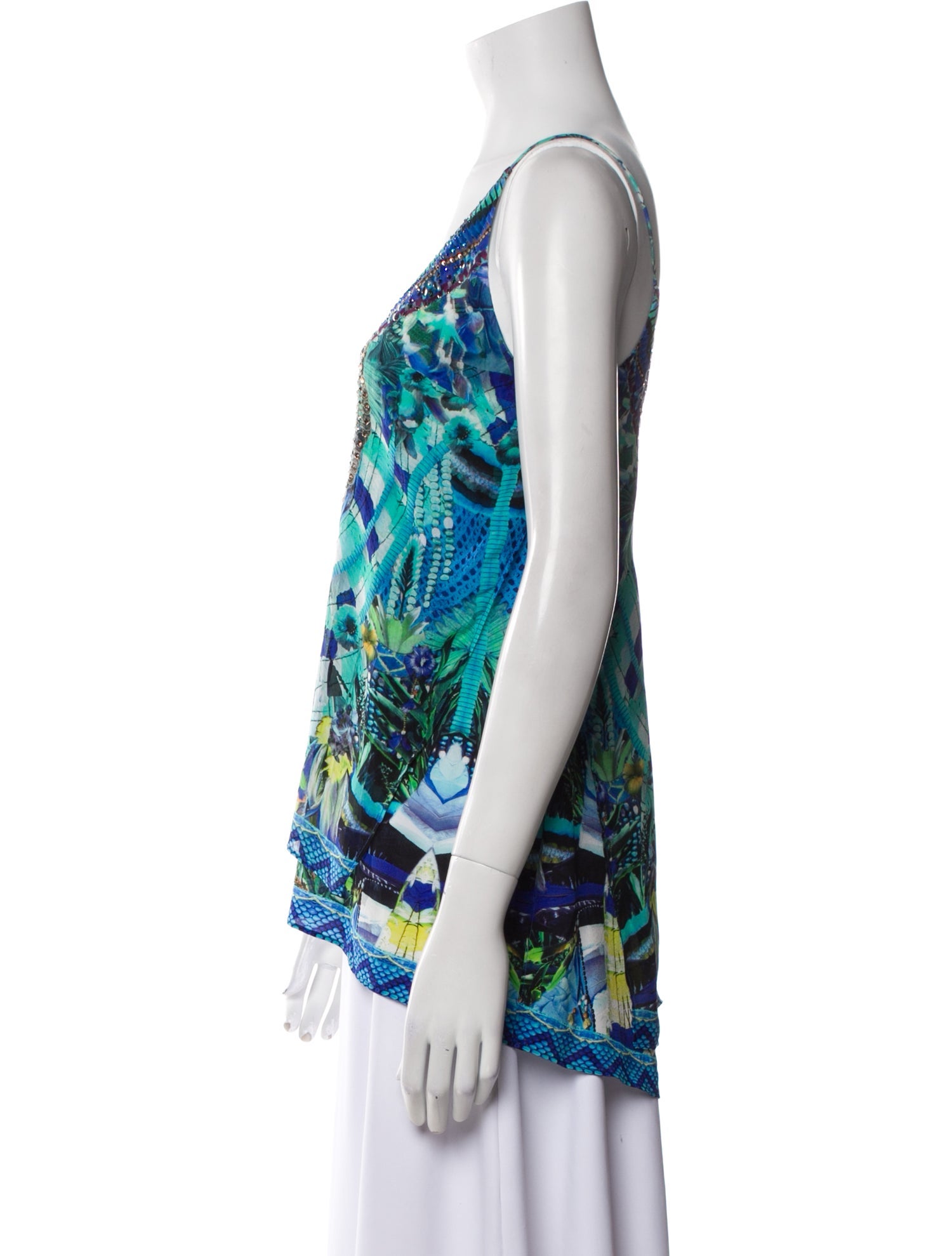 Camilla Silk Printed Top