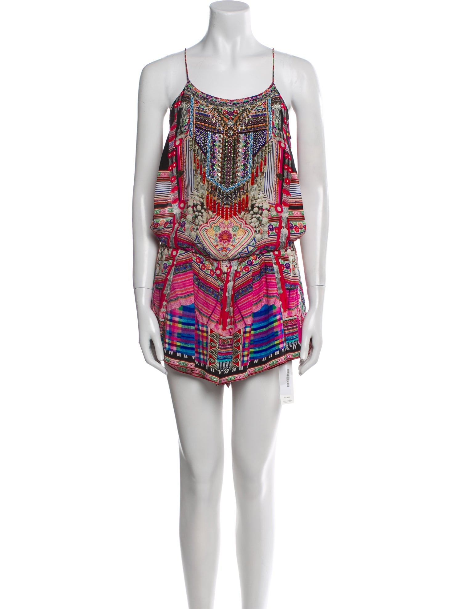 Camilla Silk Printed Romper