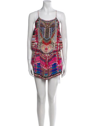 Camilla Silk Printed Romper