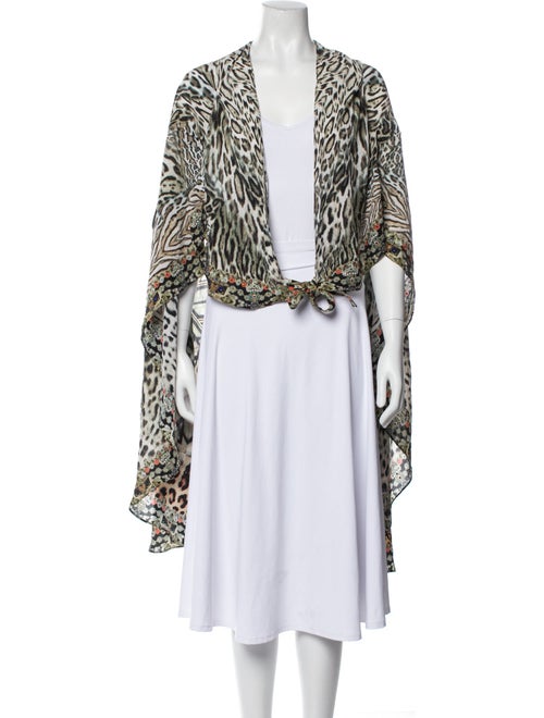 Camilla Animal Print Crystal Embellishments Robe