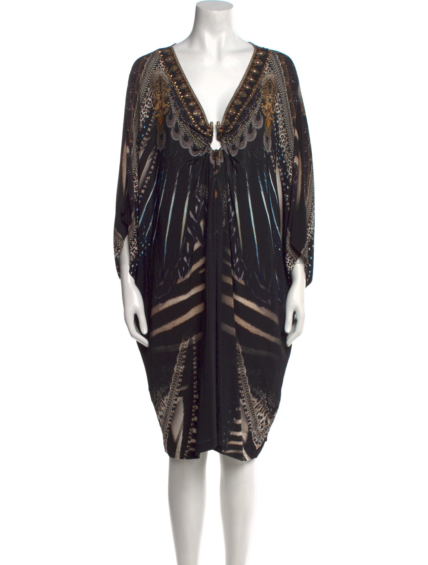 Camilla Printed Knee-Length Dress