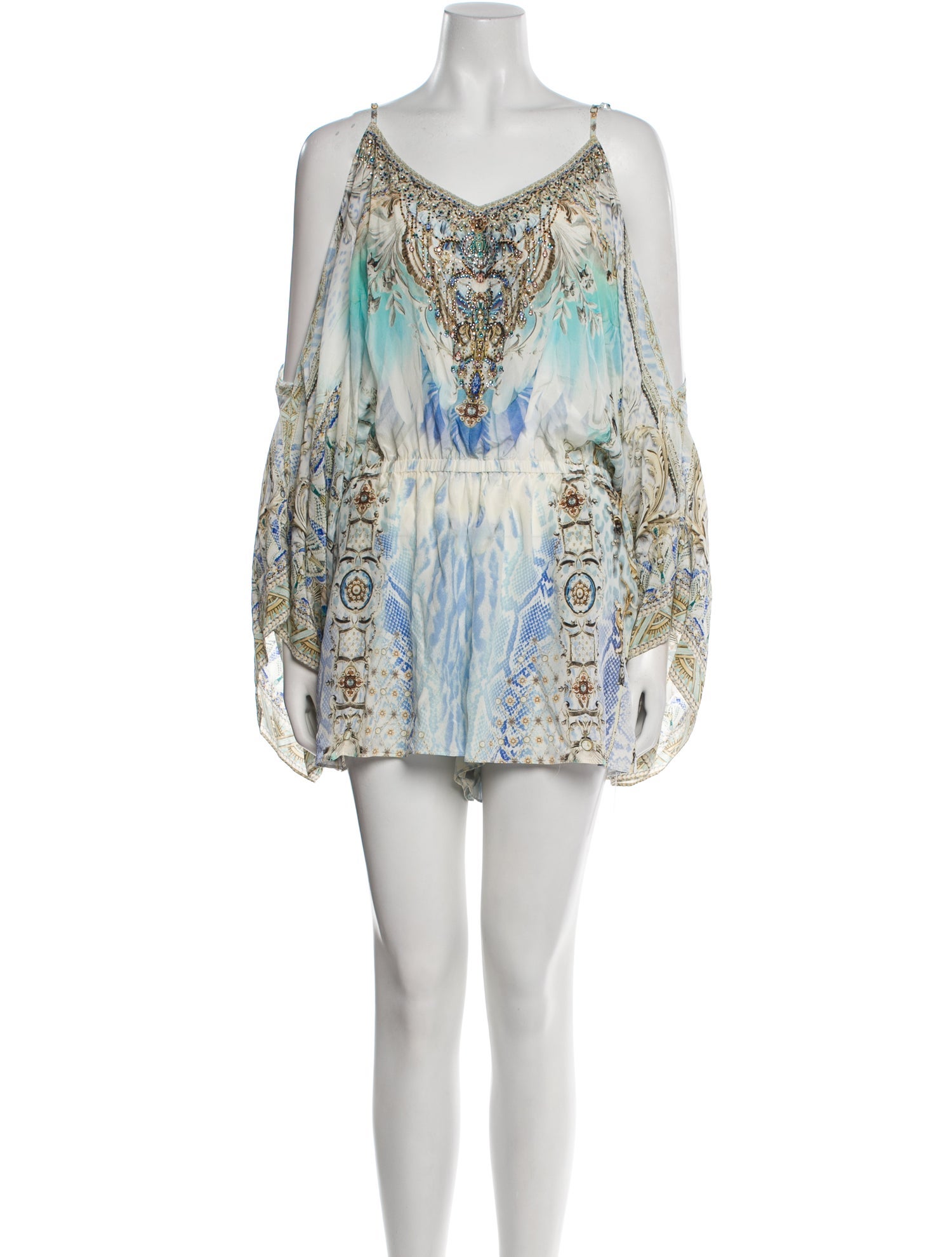 Camilla Silk Printed Romper