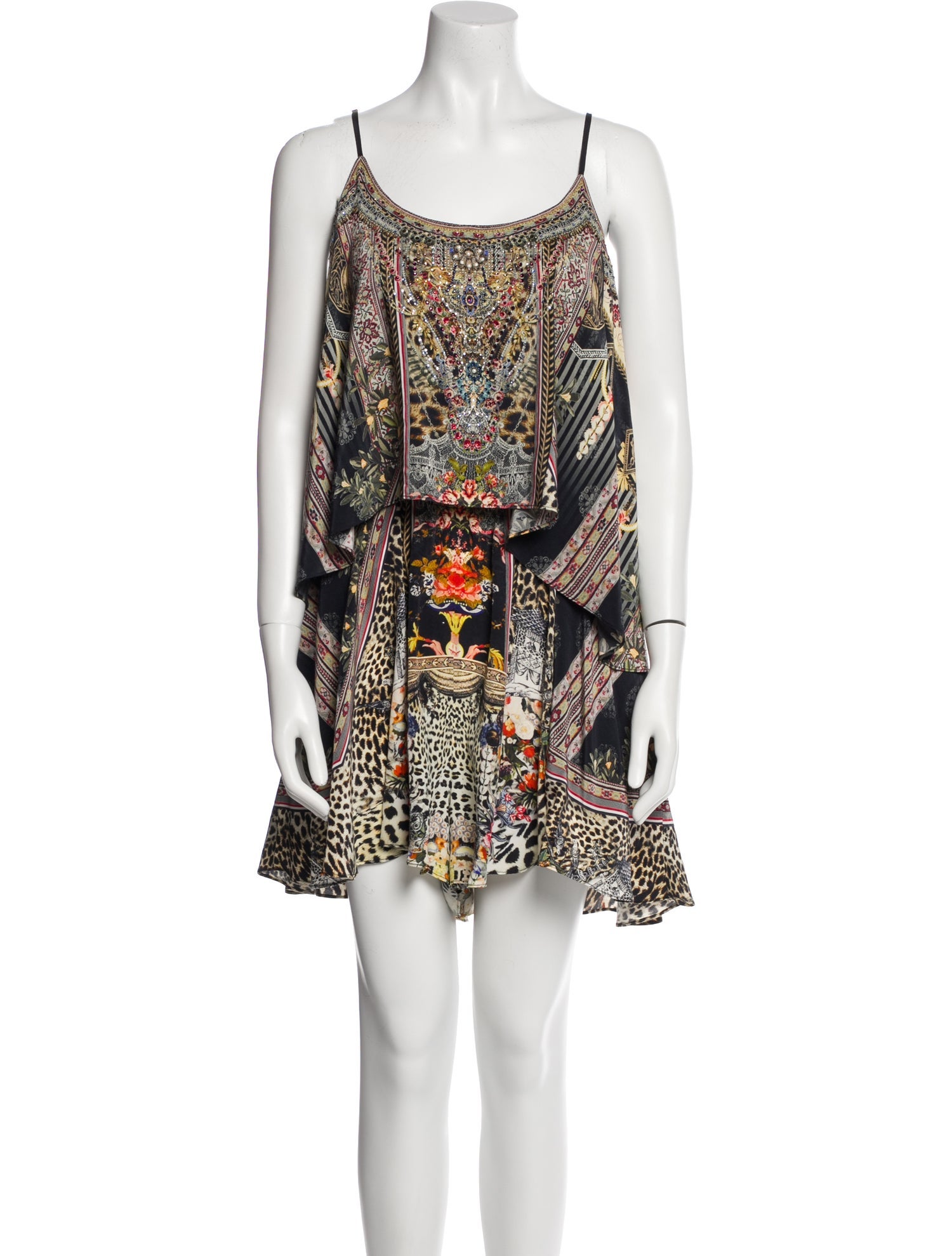 Camilla Silk Printed Romper