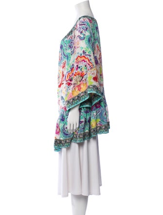 Camilla Silk Paisley Print Tunic
