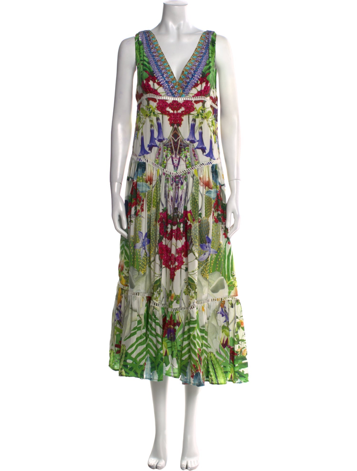 Camilla Printed V-Neck Tunic