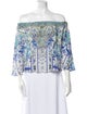Camilla Silk Floral Print Top