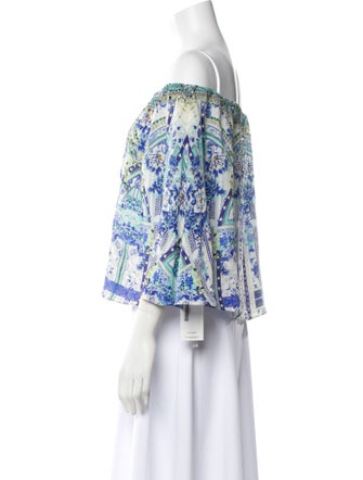 Camilla Silk Floral Print Top