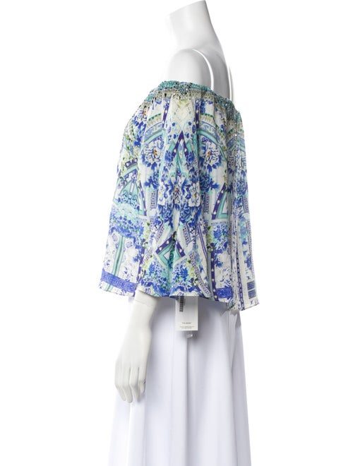 Camilla Silk Floral Print Top