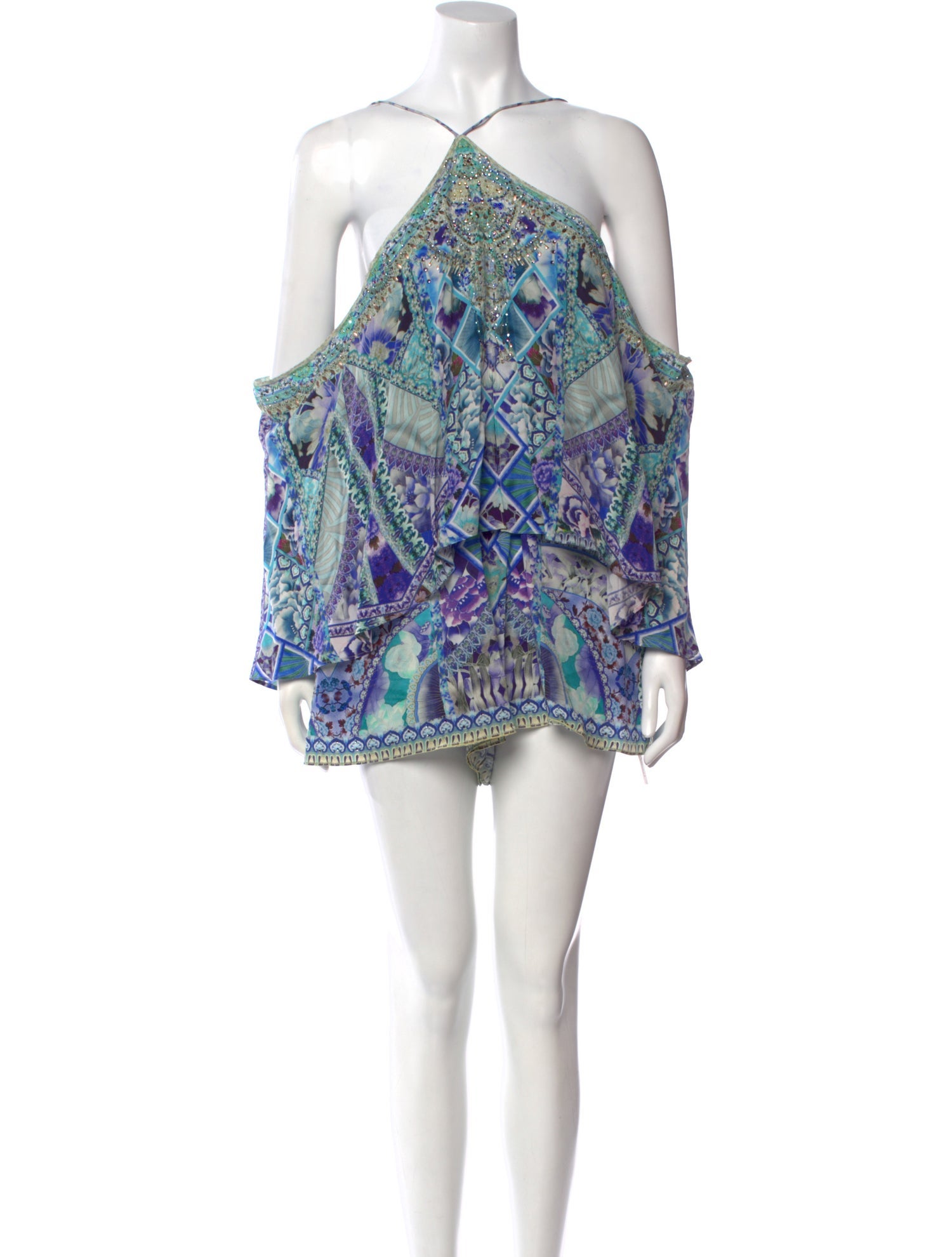 Camilla Silk Printed Romper