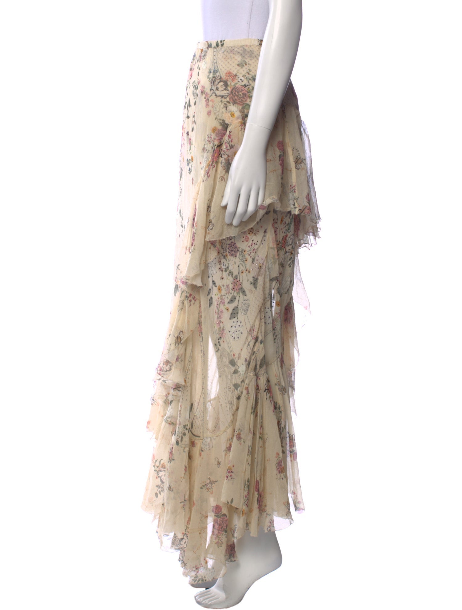 Camilla Silk Long Skirt