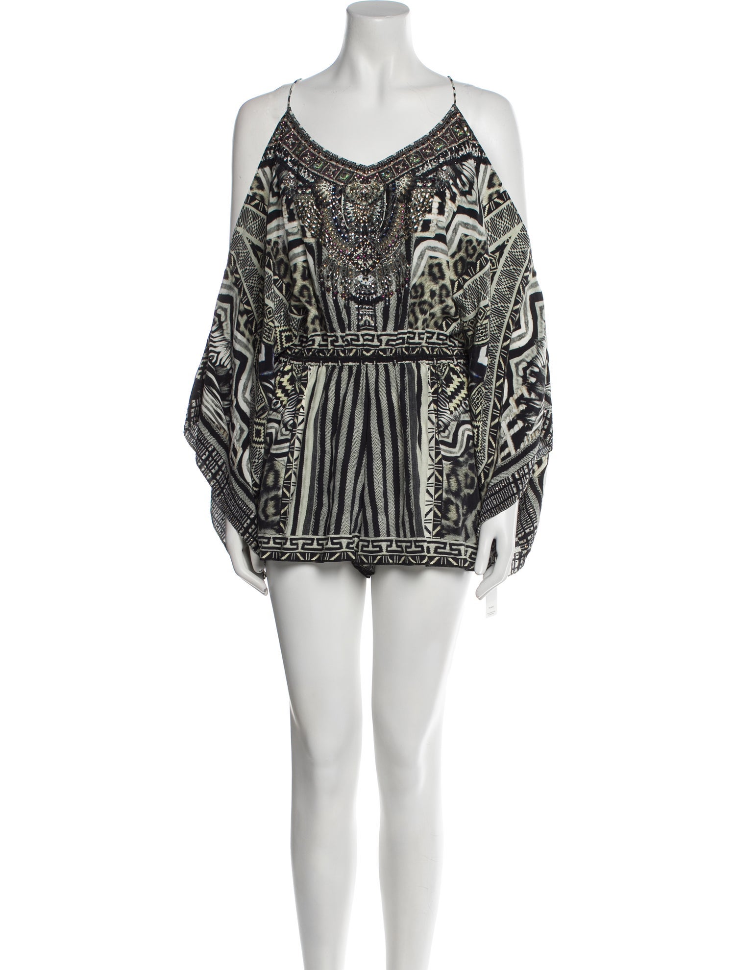 Camilla Silk Printed Romper