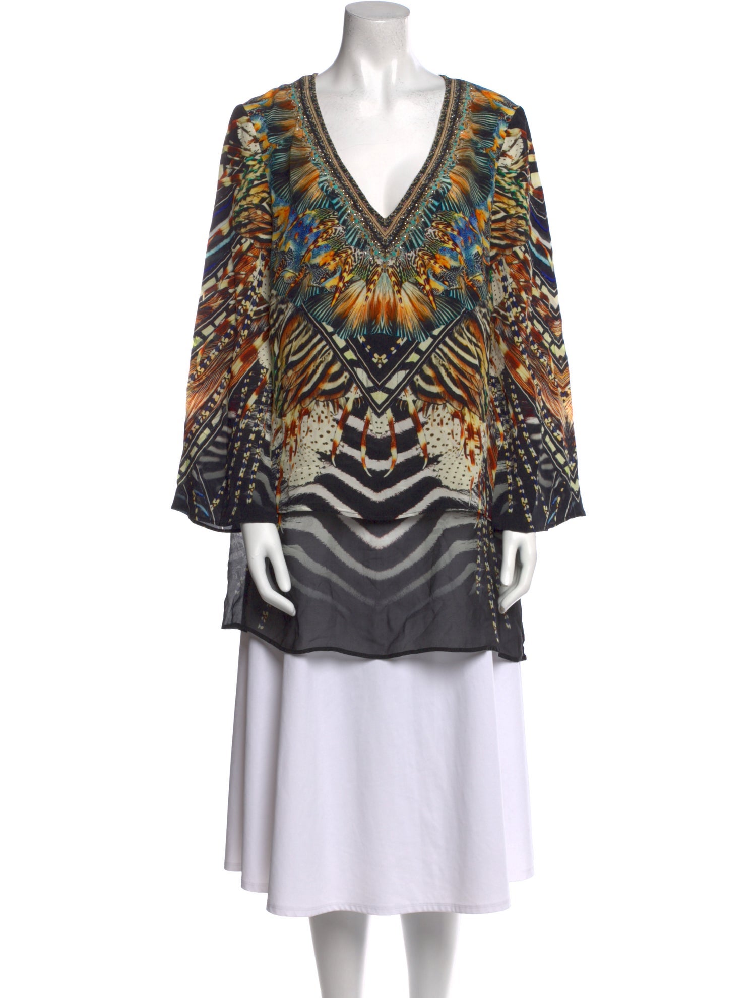 Camilla Silk Printed Tunic