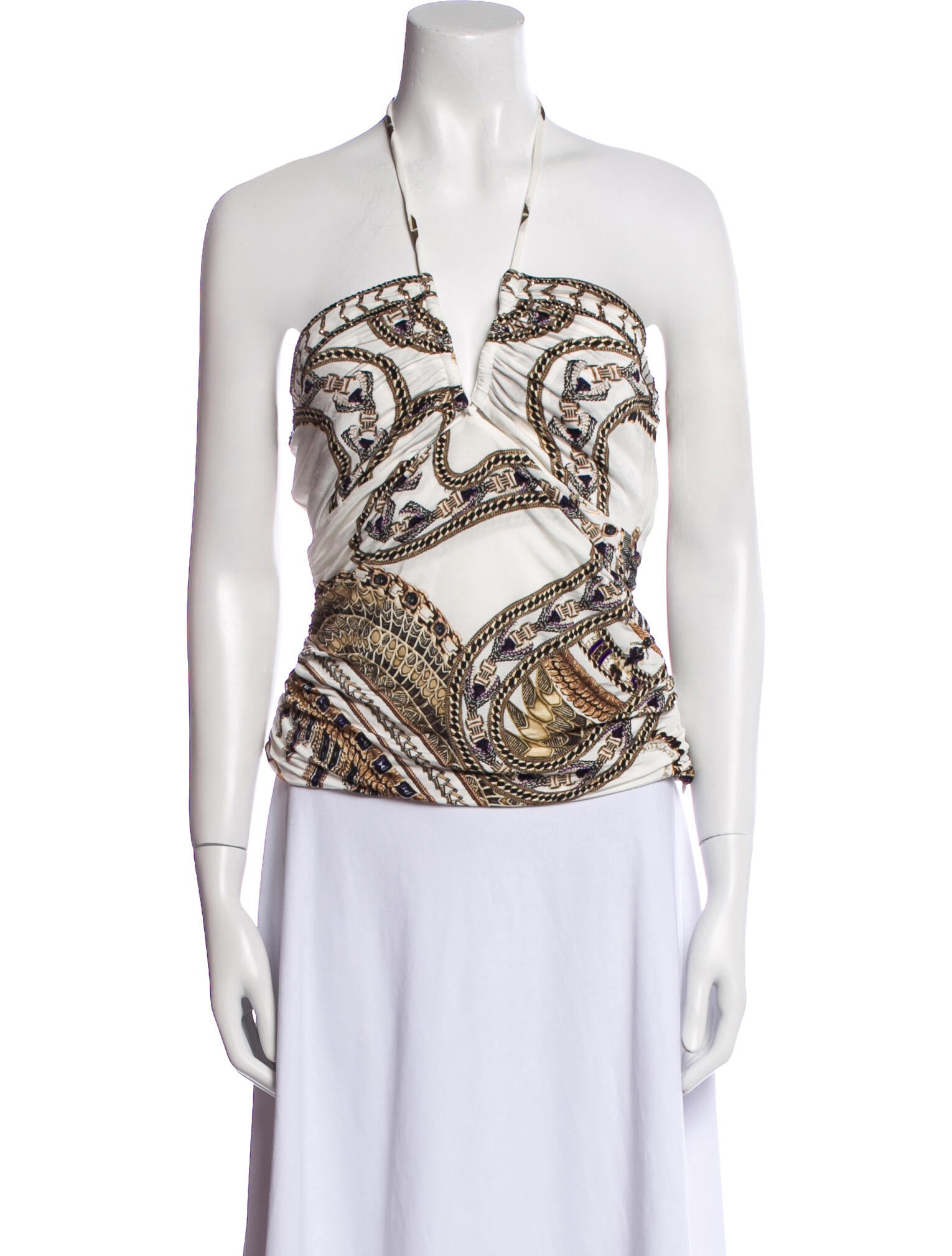 Camilla Printed Halterneck Top