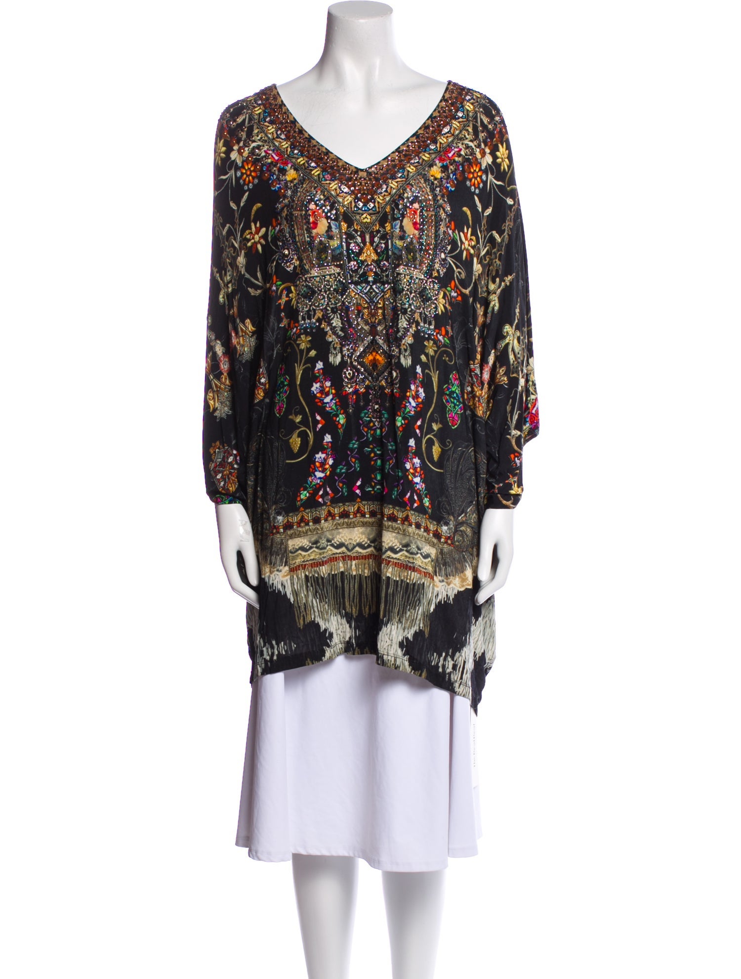 Camilla Printed V-Neck Tunic