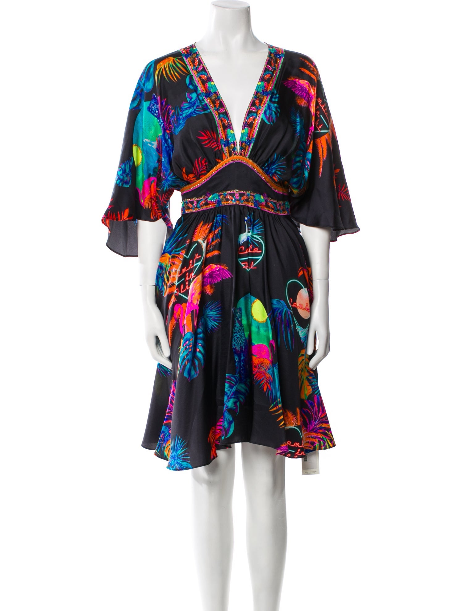 Camilla Silk Knee-Length Dress