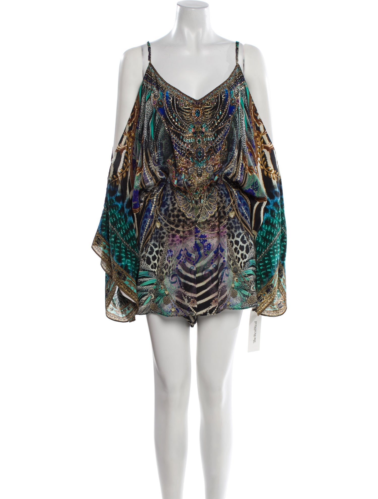 Camilla Silk Patterned Romper