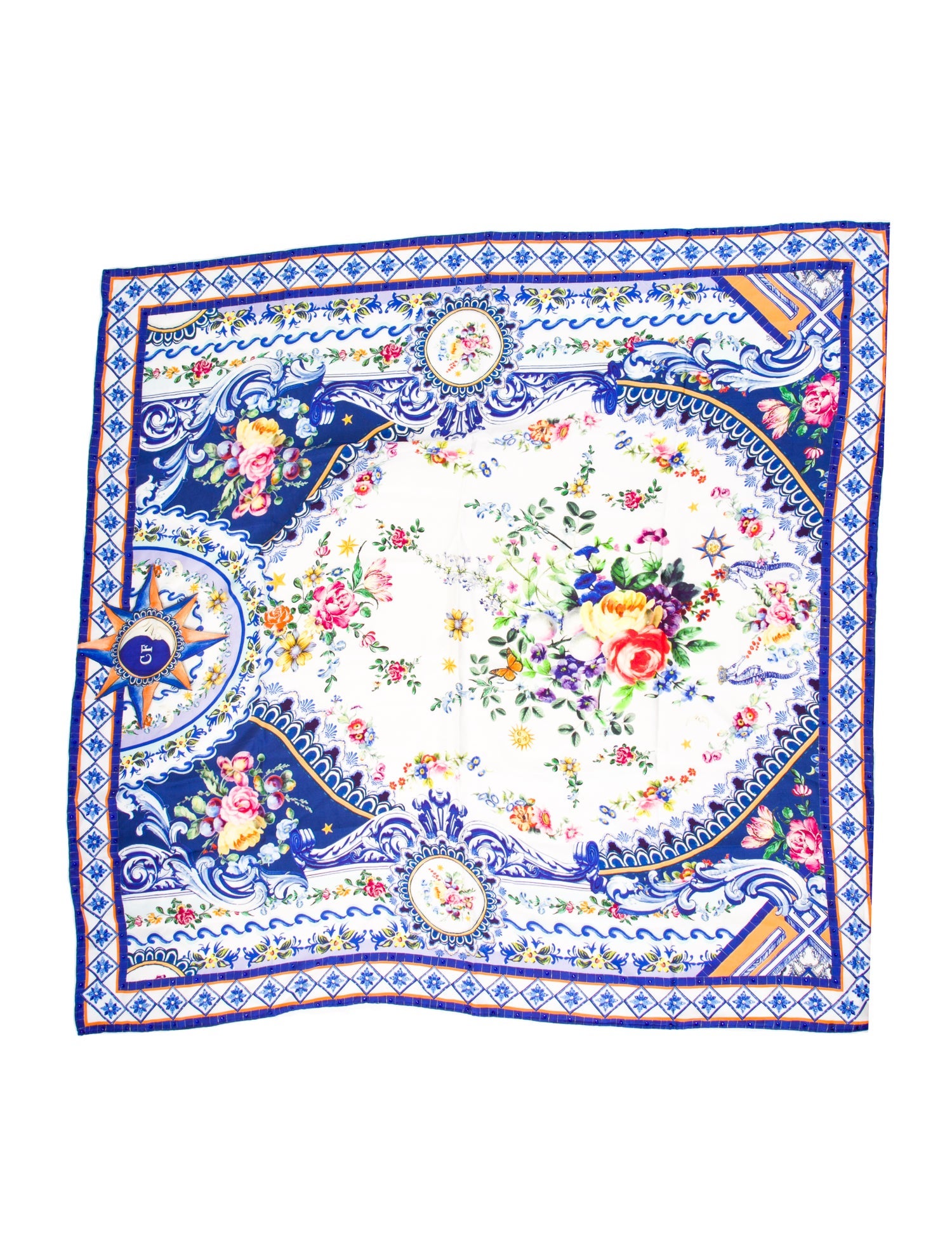 Camilla Silk Printed Scarf w/ Tags