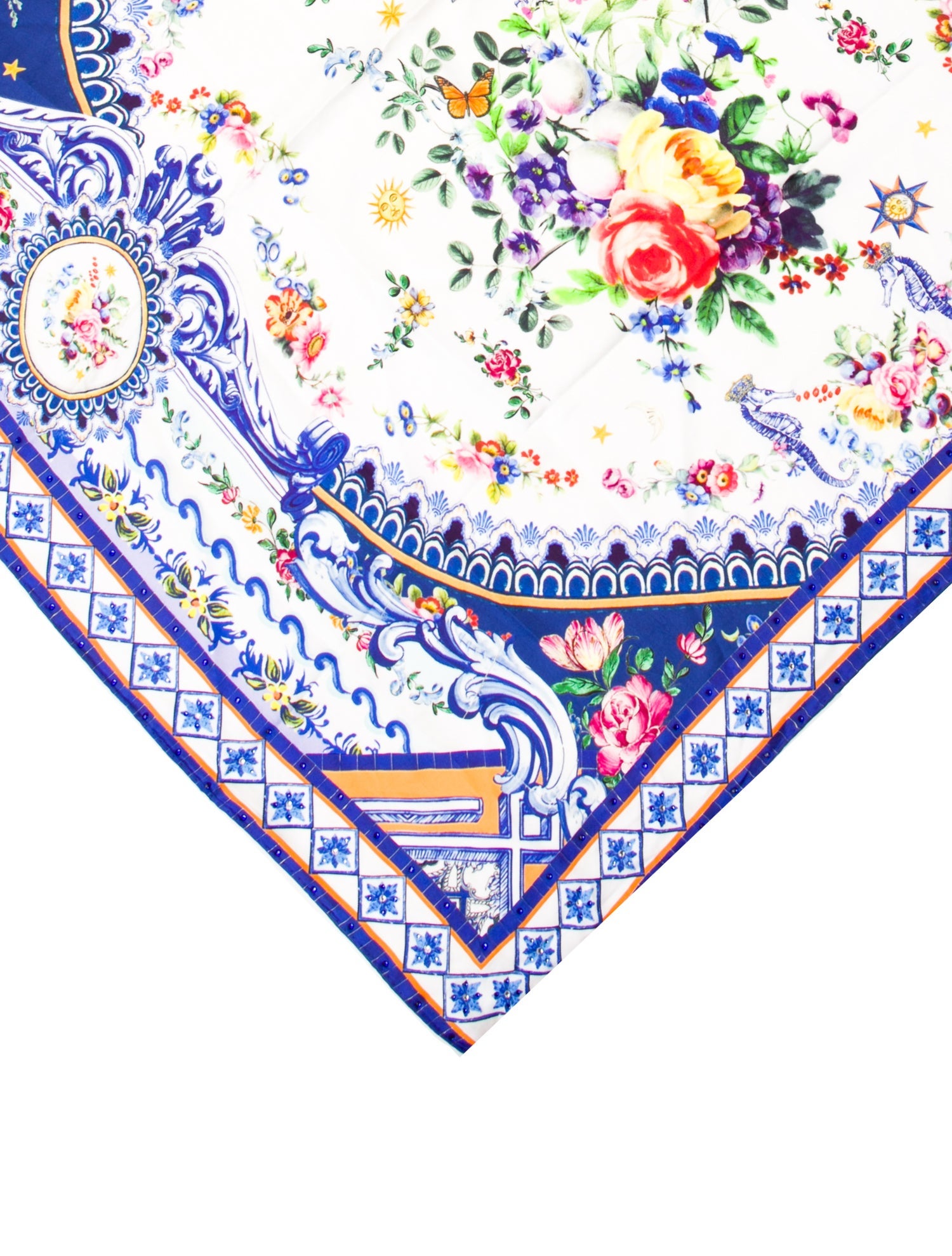 Camilla Silk Printed Scarf w/ Tags