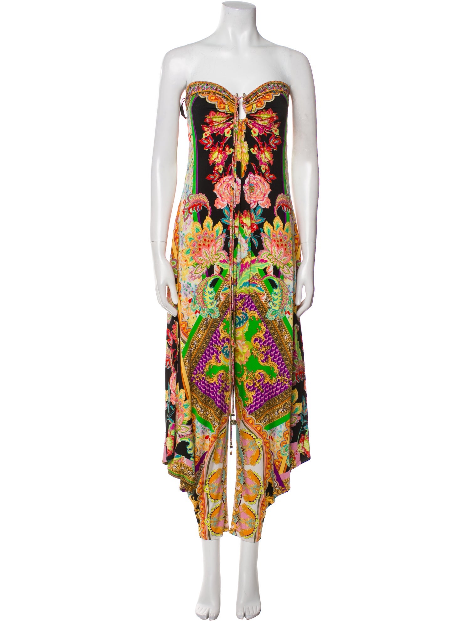 Camilla Printed Strapless Jumpsuit