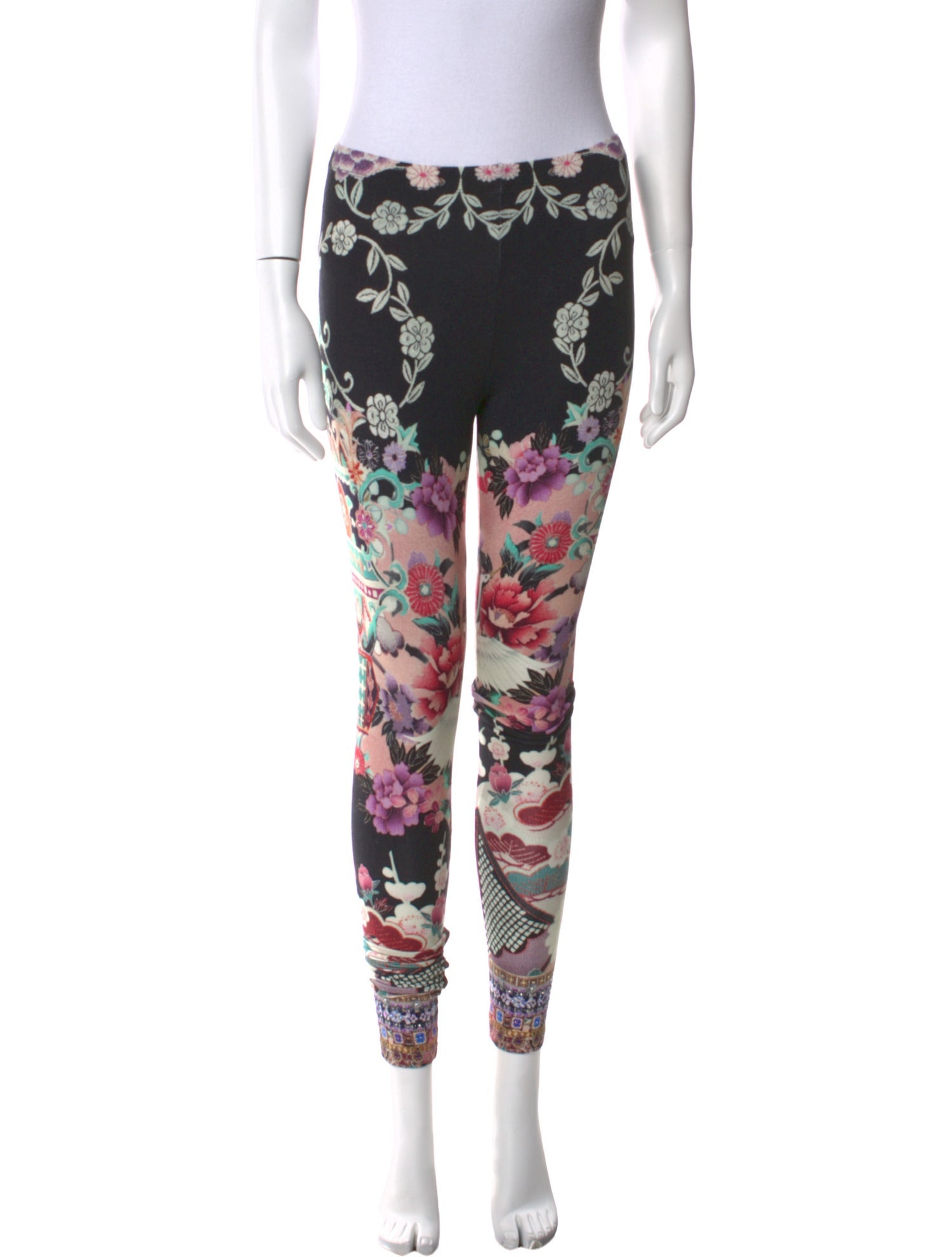 Camilla Floral Print Skinny Leg Pants