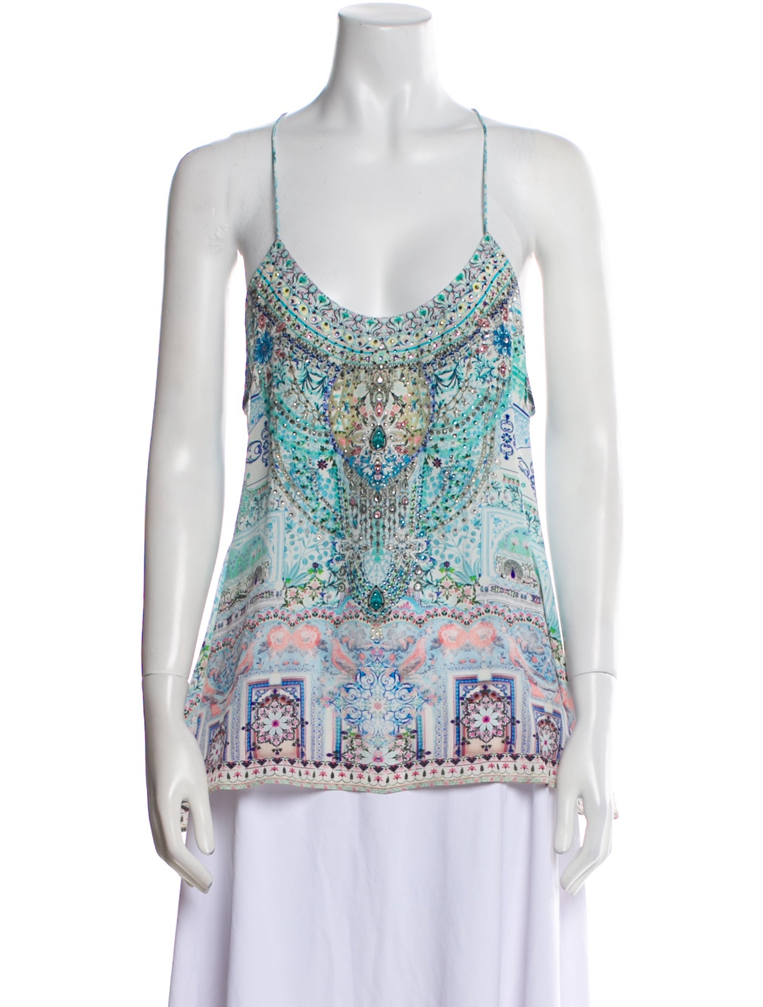 Camilla Silk Printed Top