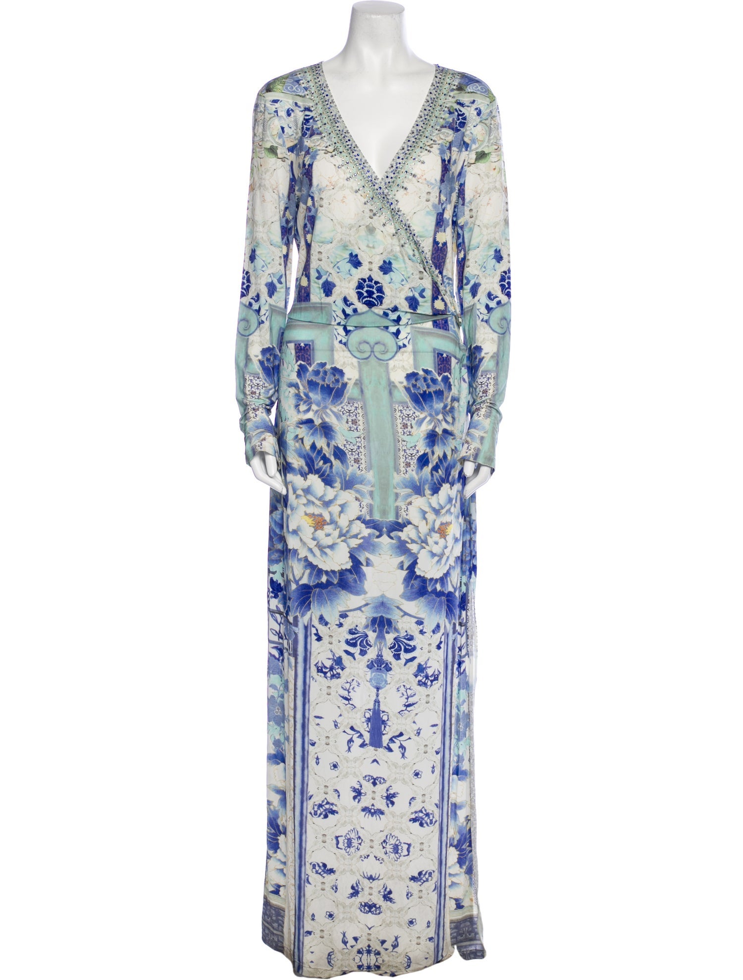 Camilla Floral Print Long Dress w/ Tags