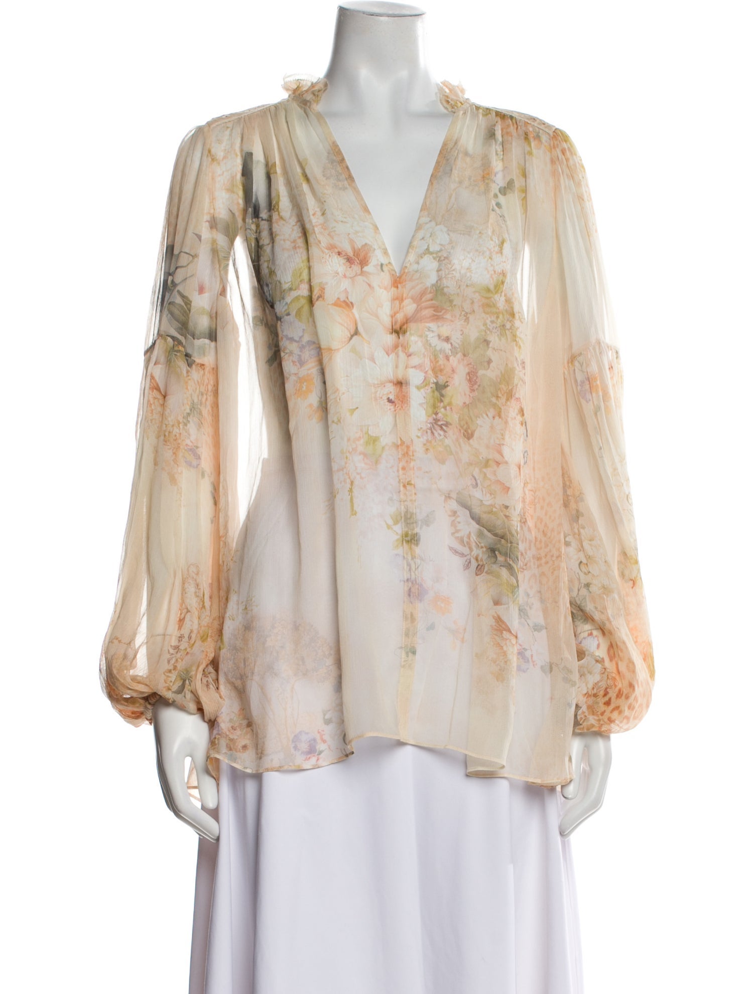 Camilla Silk Floral Print Blouse