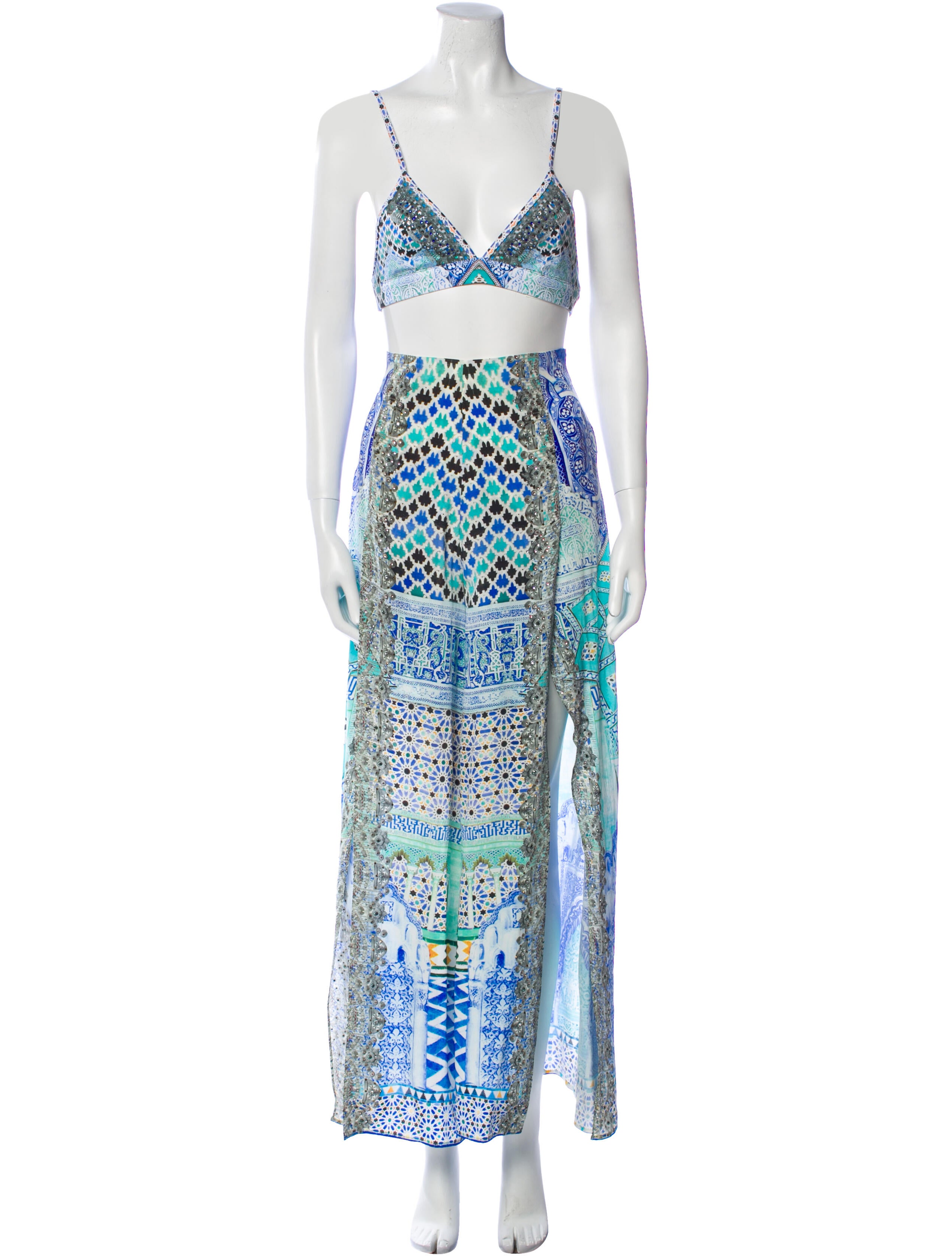 Camilla Silk Printed Set